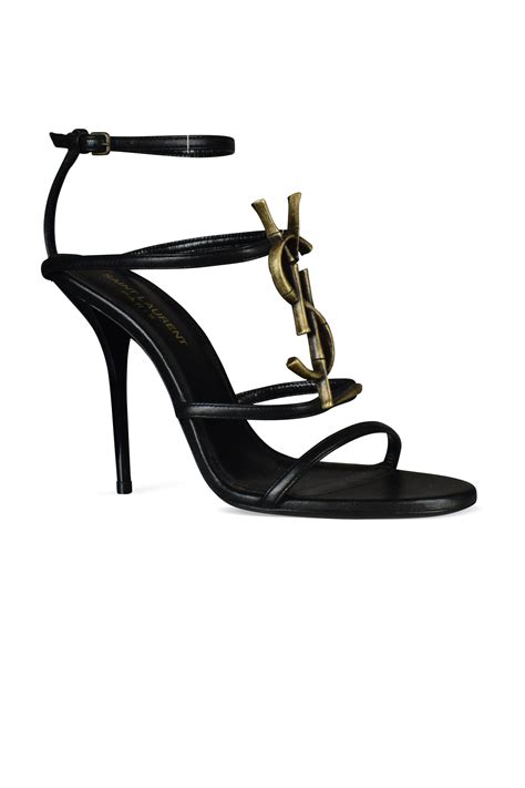 ysl sandalo tacco|SAINT LAURENT Cassandra logo.